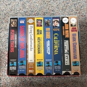 John Wayne Classic Movie Collection VHS Set
